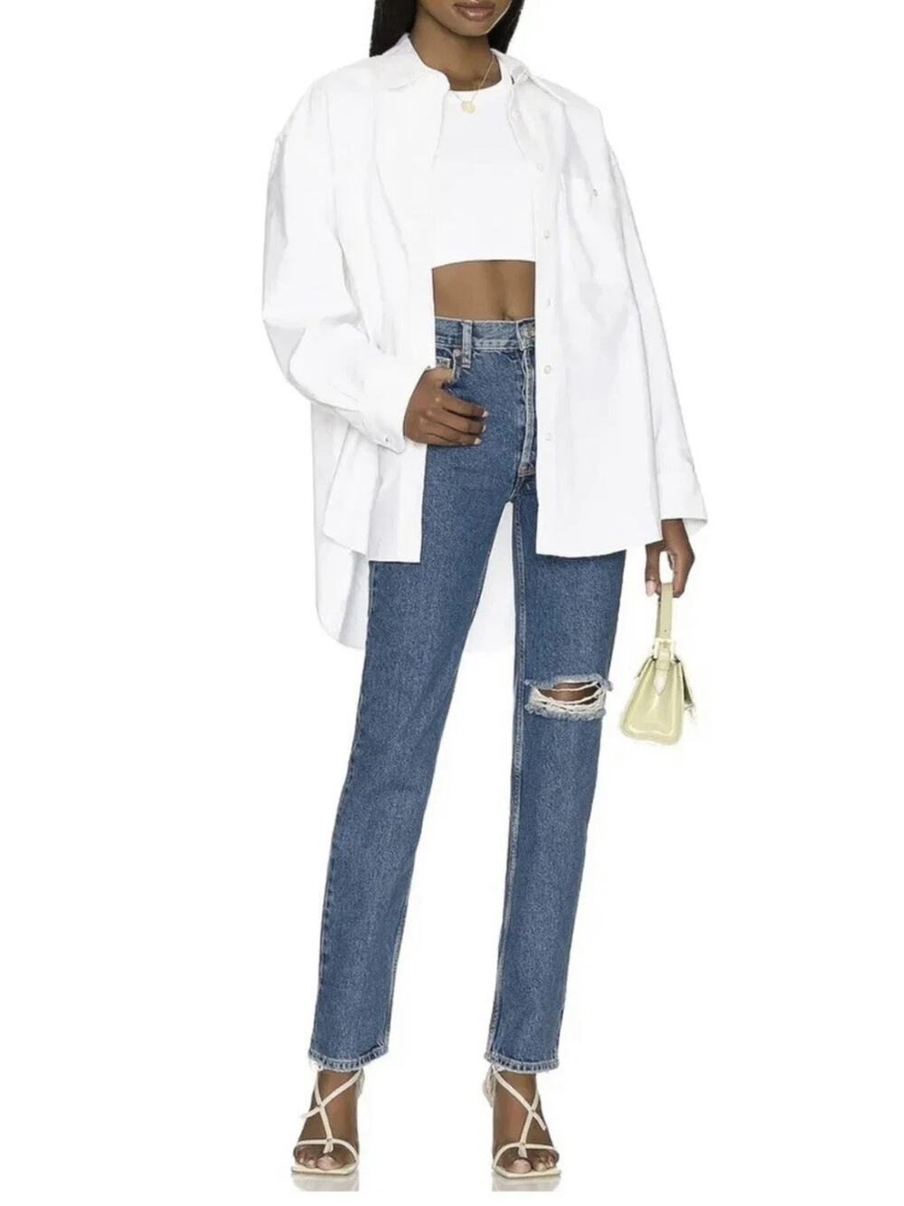 NWT! Free People We The Free The Lasso Jeans in Sapphire. Size 27. MSRP: $98.